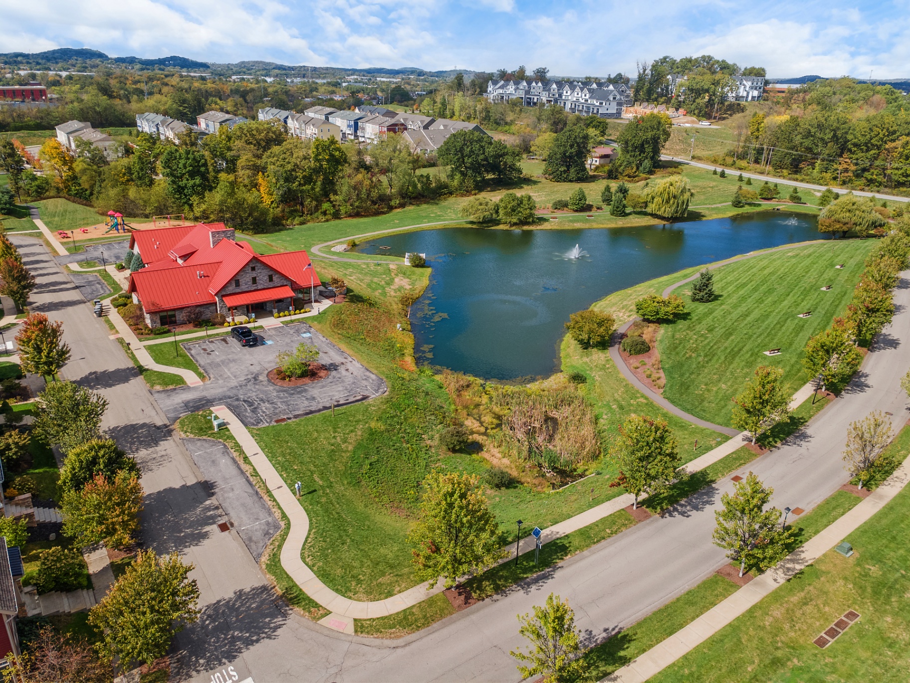 Community Pond Aerial