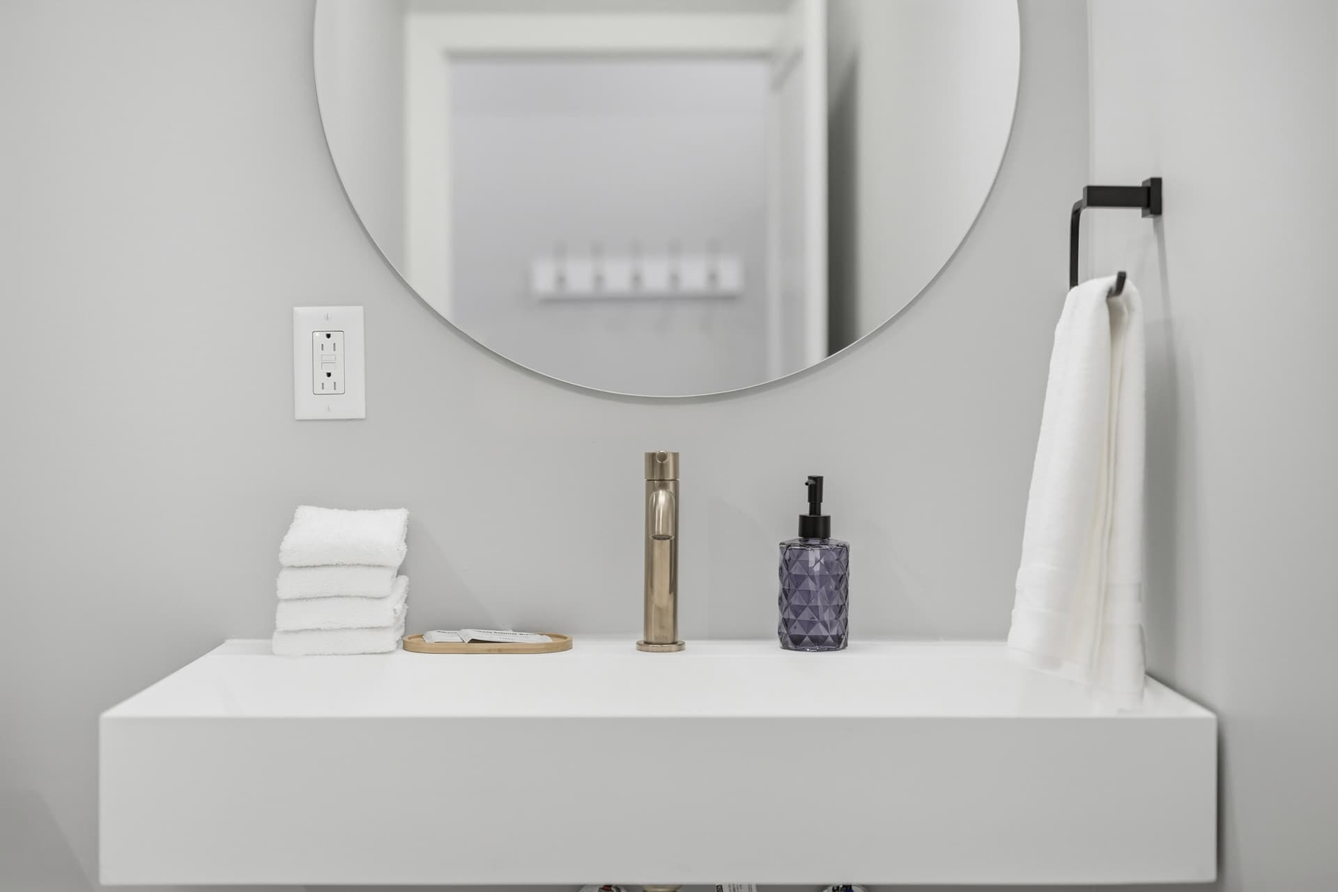 Open-concept living of rental unit