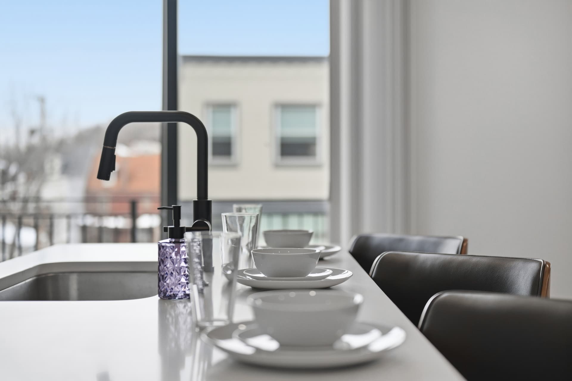 Dining area of short-term rental