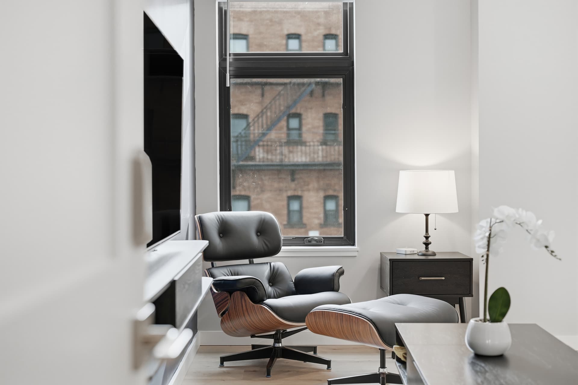 Bright living space of Airbnb property