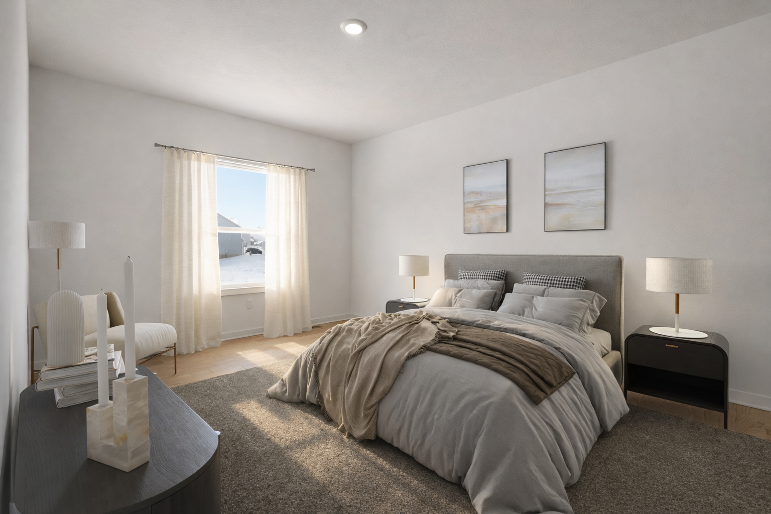 Bedroom Virtual Staging after virtual staging
